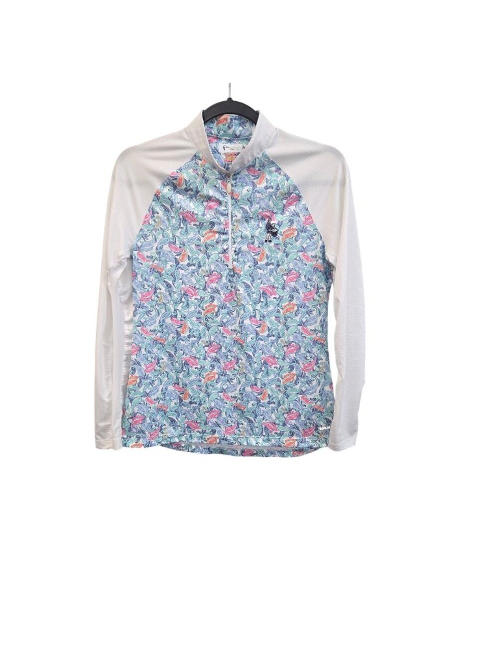 Greg Norman Women's SP Solar XP Paisley Print 1/2 Zip Pullover 1291